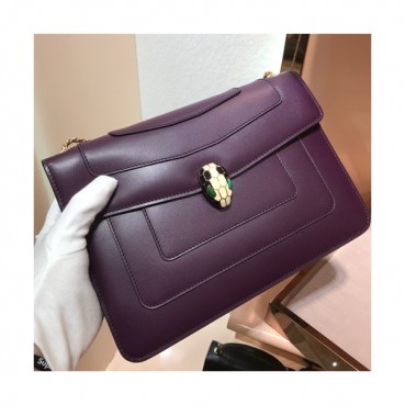 Bvlgari Serpenti Forever Chain Shoulder Bag,28CM - 불가리 세르펜티 포에버 체인 숄더백,BVLB0035,28cm,퍼플