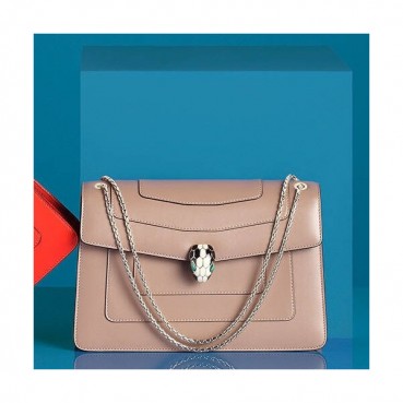 Bvlgari Serpenti Forever Chain Shoulder Bag,28CM - 불가리 세르펜티 포에버 체인 숄더백,BVLB0032,28cm,베이지