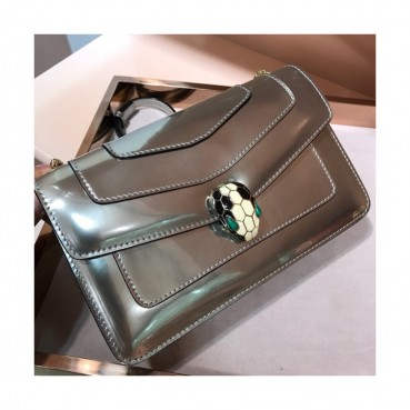 Bvlgari Serpenti Forever Chain Shoulder Bag,22CM - 불가리 세르펜티 포에버 체인 숄더백,BVLB0028,22cm,실버