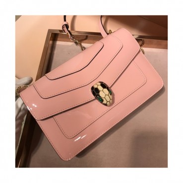 Bvlgari Serpenti Forever Chain Shoulder Bag,22CM - 불가리 세르펜티 포에버 체인 숄더백,BVLB0027,22cm,연핑크