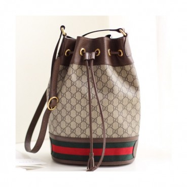 Gucci GG Ophidia Supreme Women Bucket Bag,34.5CM - 구찌 GG 오피디아 수프림 여성용  버킷백 503886,GUB0483,34.5CM,브라운