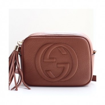 Gucci Soho Leather Shoulder Bag ,21CM - 구찌 소호 레더 숄더백 308364,GUB0461 ,21cm,브라운
