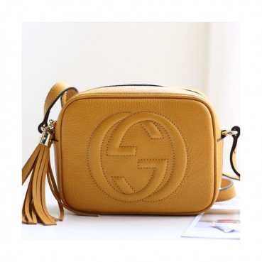 Gucci Soho Leather Shoulder Bag ,21CM - 구찌 소호 레더 숄더백 308364,GUB0456 ,21cm,옐로우