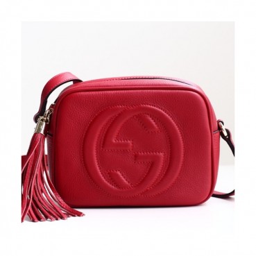 Gucci Soho Leather Shoulder Bag ,21CM - 구찌 소호 레더 숄더백 308364,GUB0454 ,21cm,레드