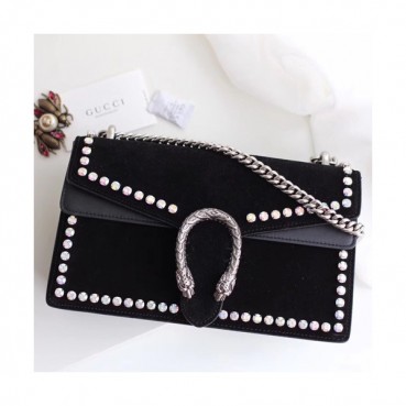 Gucci GG Dionysus Leather Shoulder Bag ,28CM - 구찌 GG 디오니소스 레더 숄더백 400249,GUB0446 ,28cm,블랙