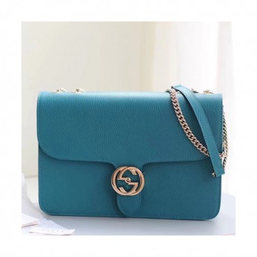 Gucci Interlocking Chain Shoulder Bag,28CM - 구찌 인터로킹  체인 숄더백 510303,GUB0414,28cm,블루