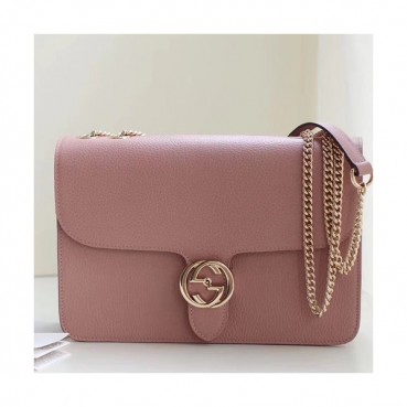 Gucci Interlocking Chain Shoulder Bag,28CM - 구찌 인터로킹  체인 숄더백 510303,GUB0413,28cm,연핑크