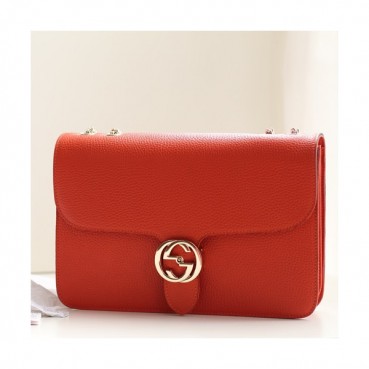 Gucci Interlocking Chain Shoulder Bag,28CM - 구찌 인터로킹  체인 숄더백 510303,GUB0412,28cm,오렌지