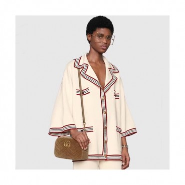 Gucci Marmont Matlase Velvet Camera Shoulder Bag,24CM - 구찌 마몬트 마틀라세 벨벳 카메라 숄더백 447632,GUB0378,24cm,베이지