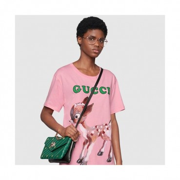 Gucci 2018 Double Shoulder Bag,27CM - 구찌 2018 여성용 더블 숄더백 ,524822,GUB0350,27CM,그린+블랙