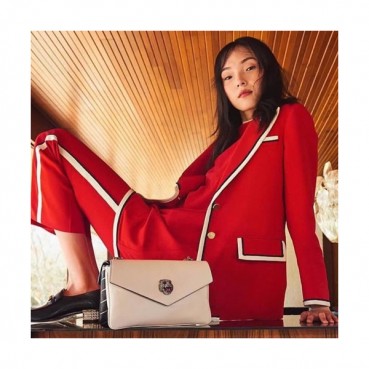 Gucci 2018 Double Shoulder Bag,27CM - 구찌 2018 여성용 더블 숄더백 ,524822,GUB0349,27CM,화이트+블랙