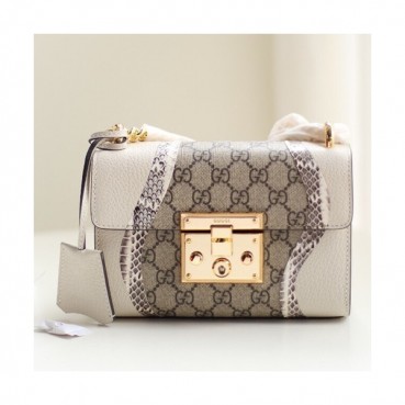 Gucci 2018 Padlock Small Chain Shoulder Bag,20CM - 구찌 2018 패드락 스몰 여성용 체인 숄더백 ,432182,GUB0347,20CM,화이트