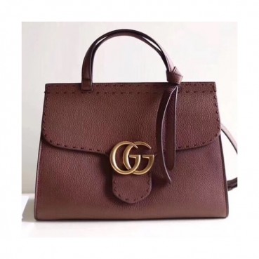 Gucci GG Marmont Women Shoulder Bag,31CM - 구찌 GG 마몬트 여성용 숄더백 421890,GUB0316,31cm,브라운