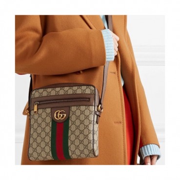 Gucci GG Ophidia Supreme Women Messenger Shoulder Bag,24CM - 구찌 GG 오피디아 수프림 여성용 메신저 숄더백 547926,GUB0310,24CM,브라운