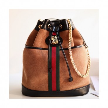 Gucci Suede Rajah Tiger Women Bucket Bag,30CM - 구찌 스웨이드 라자 타이거 여성용  버킷백 553691,GUB0307,30CM,브라운