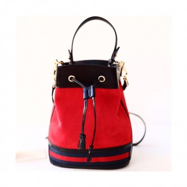 Gucci GG Ophidia Suede Women Bucket Bag,26CM - 구찌 GG 오피디아 스웨이드 여성용  버킷백 550621,GUB0303,26CM,레드
