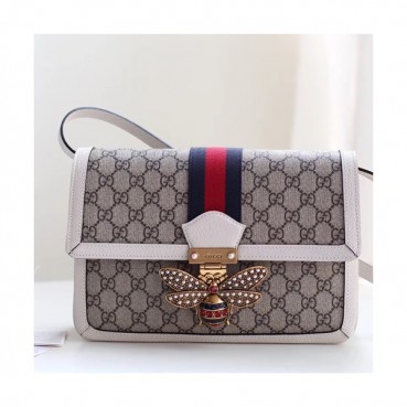 Gucci Queen Margaret Supreme Medium Shoulder Bag,27CM - 구찌 퀸 마가렛 수프림 미듐 숄더백 524356,GUB0263,27cm,화이트