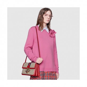 Gucci Queen Margaret Supreme Medium Shoulder Bag,27CM - 구찌 퀸 마가렛 수프림 미듐 숄더백 524356,GUB0262,27cm,레드