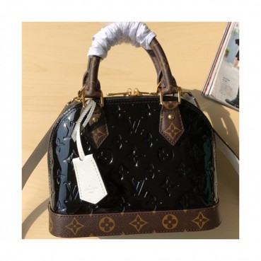 Louis Vuitton Alma Leather Tote Shoulder Bag,23.5cm - 루이비통 알마 레더 여성용 토트숄더백,M44389,LOUB1000 ,23.5cm,블랙