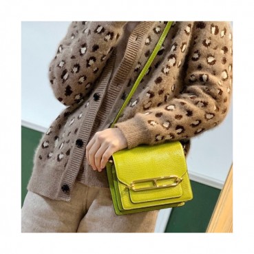 Hermes Roulis Lizard Leather Shoulder Bag,18cm - 에르메스 룰리스 리저드 레더 여성용 숄더백 HERB0563,18cm,라이트그린