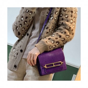 Hermes Roulis Lizard Leather Shoulder Bag,18cm - 에르메스 룰리스 리저드 레더 여성용 숄더백 HERB0561,18cm,퍼플