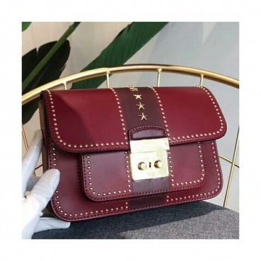 Michael Kors Leather Shoulder Bag, 23CM - 마이클 코어스 레더 숄더백 ,MKB0255, 23CM,레드