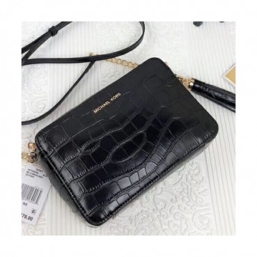 Michael Kors Leather Ginny Tassel Shoulder Bag, 22CM - 마이클 코어스 레더 지니 태슬 숄더백 ,MKB0252, 22CM,블랙