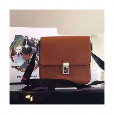 Prada 2018 Leather Shoulder Bag ,26CM - 프라다 2018 레더 남여공용 숄더백,PRAB0027,26CM,카멜