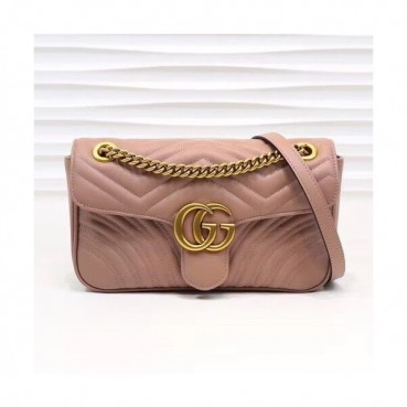 Gucci Marmont Matlase Women Shoulder Bag ,26CM ,31CM- 구찌 GG 마몬트 마틀라세 여성용 숄더백 443497,GUB0245, 26CM,31CM,다크베이지