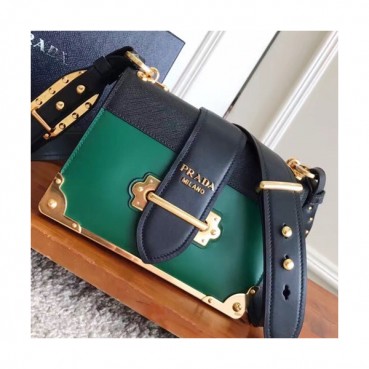 Prada Cahier Leather Shoulder Bag,20cm - 프라다 카이에 레더 여성용 숄더백 ,1BD045