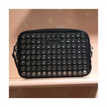Prada 2018 Leather Shoulder Bag,21cm - 프라다 2018 레더 여성용 숄더백 ,PRAB0025,21cm,블랙