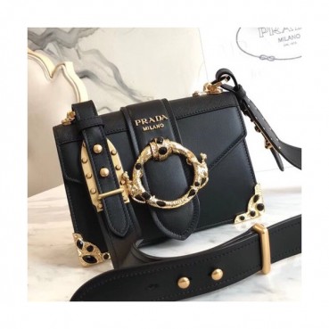 Prada Cahier Leather Shoulder Bag,20cm - 프라다 카이에 레더 여성용 숄더백 ,1BD103