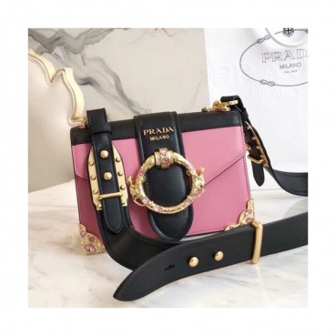 Prada Cahier Leather Shoulder Bag,20cm - 프라다 카이에 레더 여성용 숄더백 ,1BD103