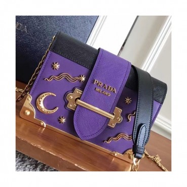 Prada 2018 Cahier Leather Shoulder Bag,18cm - 프라다 2018 카이에 레더 여성용 숄더백 ,1BH018