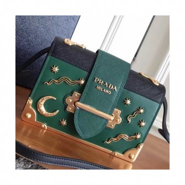 Prada 2018 Cahier Leather Shoulder Bag,18cm - 프라다 2018 카이에 레더 여성용 숄더백 ,1BH018