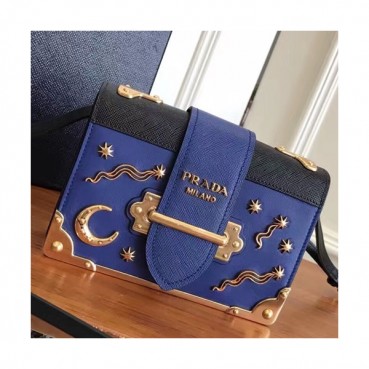 Prada 2018 Cahier Leather Shoulder Bag,18cm - 프라다 2018 카이에 레더 여성용 숄더백 ,1BH018