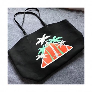 Prada 2018 Canvas Tote Shoulder Bag,40cm - 프라다 2018 캔버스 여성용 토트 숄더백 ,1BG218