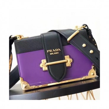 Prada Cahier Leather Shoulder Bag,20cm - 프라다 카이에 레더 여성용 숄더백 ,1BD045