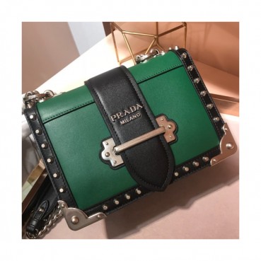 Prada Cahier Leather Shoulder Bag,20cm - 프라다 카이에 레더 여성용 숄더백 ,1BD045