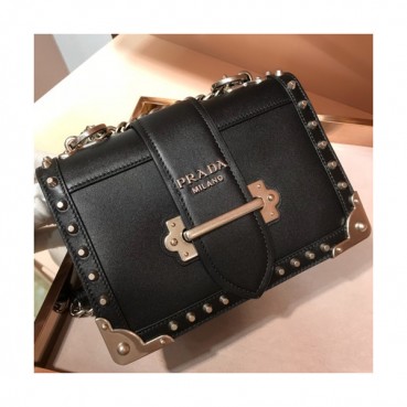 Prada Cahier Leather Shoulder Bag,20cm - 프라다 카이에 레더 여성용 숄더백 ,1BD045