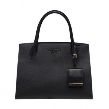 Prada Monochrome Tote Shoulder Bag,33cm - 프라다 모노크롬 여성용 토트 숄더백 ,1BA156