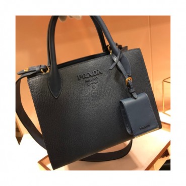Prada Monochrome Tote Shoulder Bag,26cm - 프라다 모노크롬 여성용 토트 숄더백 ,1BA156