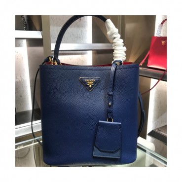 Prada Double Saffiano Tote Shoulder Bag,23cm - 프라다 여성용 두블레 사피아노 토트 숄더백 ,1BA212
