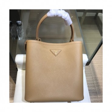 Prada Double Saffiano Tote Shoulder Bag,23cm - 프라다 여성용 두블레 사피아노 토트 숄더백 ,1BA212