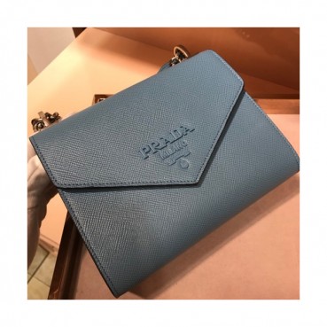 Prada Monochrome Chain Shoulder Bag,21cm - 프라다 모노크롬 체인 숄더백 ,1BD127