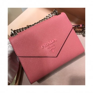 Prada Monochrome Chain Shoulder Bag,21cm - 프라다 모노크롬 체인 숄더백 ,1BD127