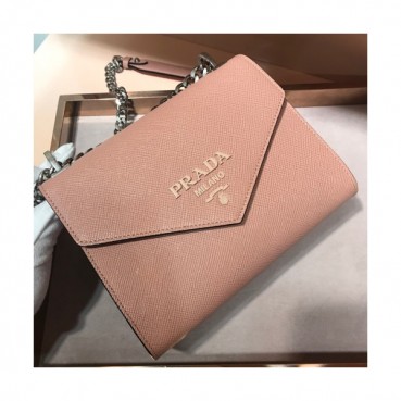 Prada Monochrome Chain Shoulder Bag,21cm - 프라다 모노크롬 체인 숄더백 ,1BD127