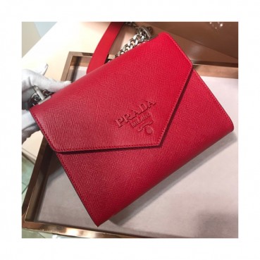 Prada Monochrome Chain Shoulder Bag,21cm - 프라다 모노크롬 체인 숄더백 ,1BD127