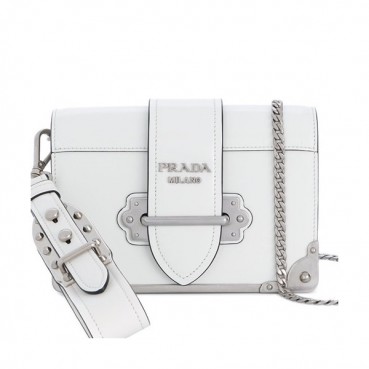 Prada Cahier Leather Shoulder Bag,18cm - 프라다 카이에 레더 여성용 숄더백 ,1BD045