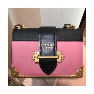 Prada Cahier Leather Shoulder Bag,20cm - 프라다 카이에 레더 여성용 숄더백 ,1BD045